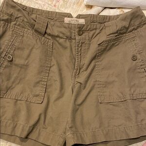 Natural Reflections Tan Cargo Shorts Relaxed Fit